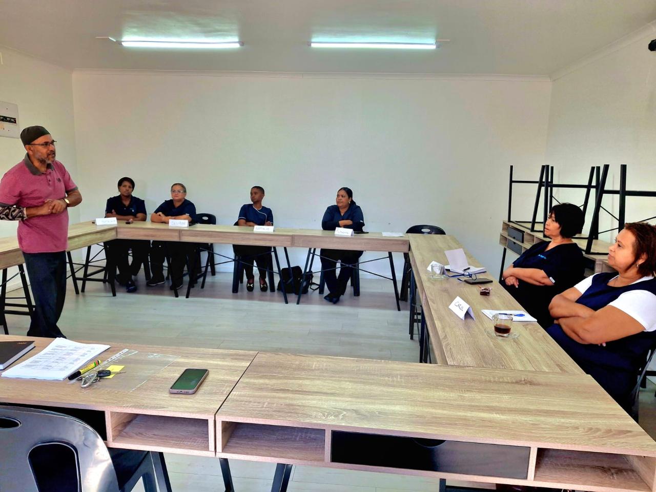 IPI community health workers in a training and development session at the IPI office in Athlone, Cape Town